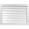 Ekena Millwork Vertical Surface Mount PVC Gable Vnt: Non-Functional, w/2"W x 1-1/2"H, Brickmould Frame, 30"W x 22"H GVPVE30X2202SN - alternate 1